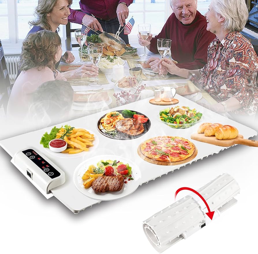 Plita Multifunctională electrica din silicon Premium Antiaderent (incalzire/dezghetare alimente)