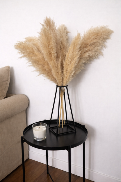 Large Pampas Grass uscat, calitate premium, pentru decoruri (+ O VAZǍ GRATUIT)