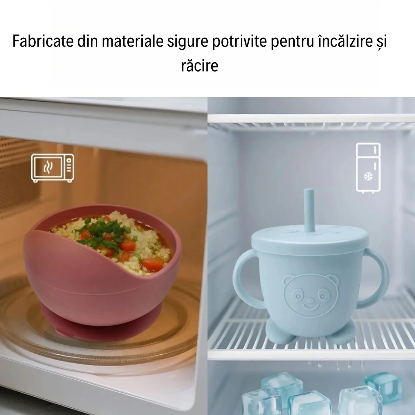 Set 8 complet diversificare bebeluși și copii - Fara Alergeni, Usor De Curatat