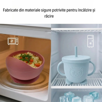 Set 8 complet diversificare bebeluși și copii - Fara Alergeni, Usor De Curatat