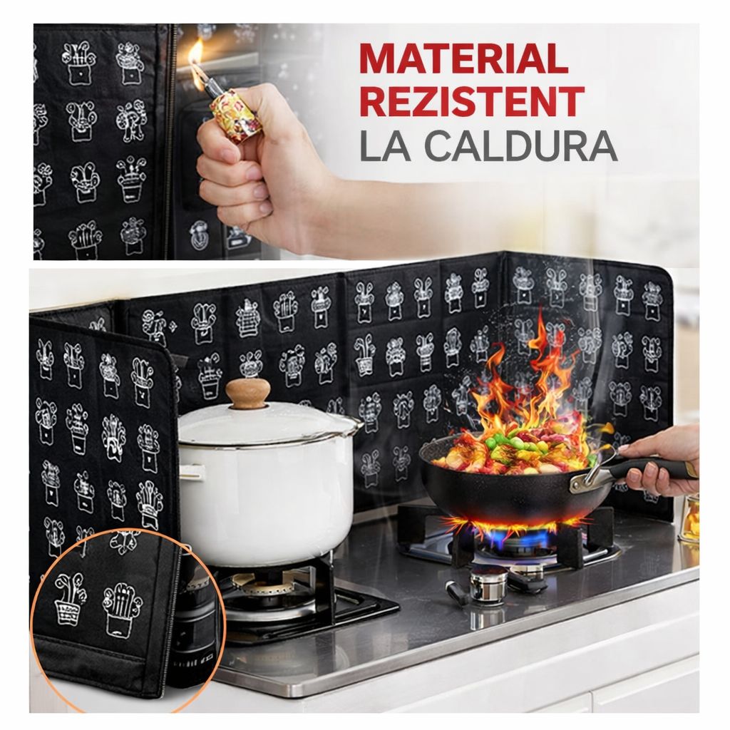 Protectie anti-stropi din metal de inalta calitate (+ GRATIS 4 folii din teflon)