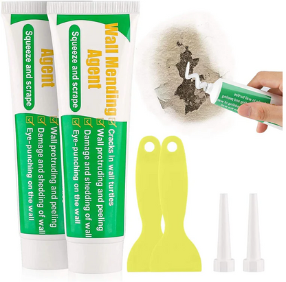 Kit alb pentru reparat pereții, fisuri sau zgârieturi | 1+1 GRATIS