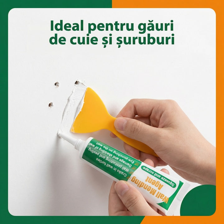 Kit alb pentru reparat pereții, fisuri sau zgârieturi | 1+1 GRATIS