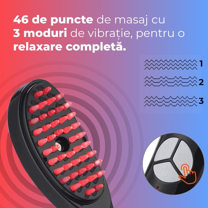 Perie Electrica 4-in-1 pentru stimularea cresterii părului