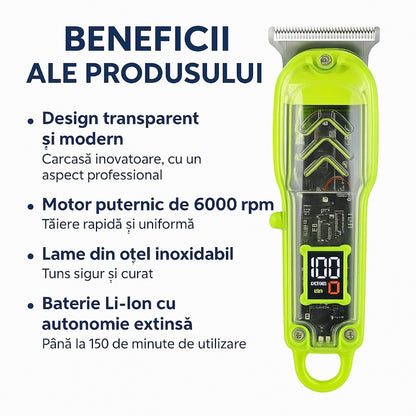 Aparat de tuns electric - Afisaj DIGITAL