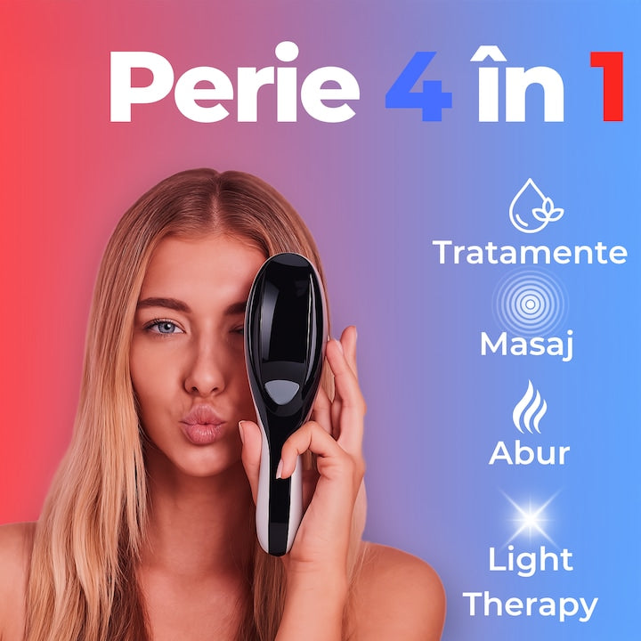 Perie Electrica 4-in-1 pentru stimularea cresterii părului
