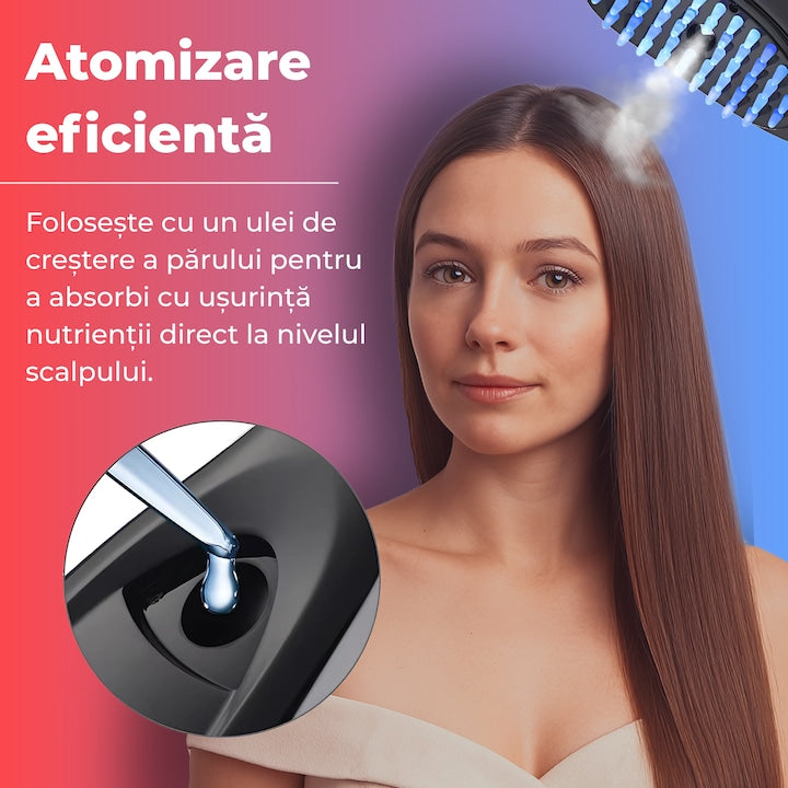 Perie Electrica 4-in-1 pentru stimularea cresterii părului