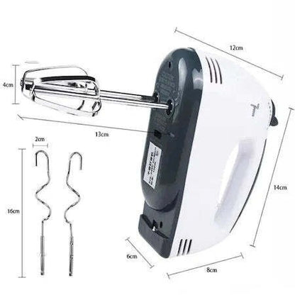 Mixer de Mână cu 7 Viteze, Funcție Turbo + Accesorii pentru Frământare