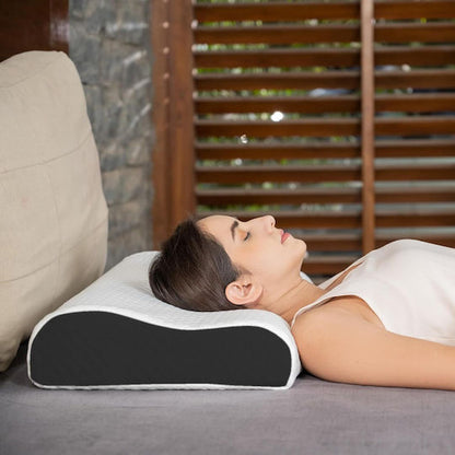 Perna cu spuma de memorie, reduce sforaitul, relaxeaza caile respiratorii